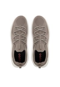 Hugo - HUGO Sneakersy Leon 50541684 Beżowy. Kolor: beżowy. Materiał: materiał #6