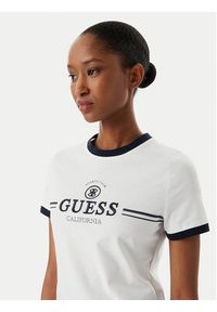Guess T-Shirt V6GI08 K2975 Biały Regular Fit. Kolor: biały. Materiał: bawełna #4