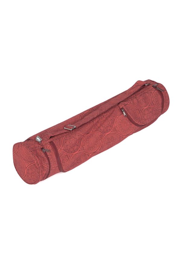 BODHI - Bawełniana torba na matę do jogi Bodhi Asana Bag 70 - czerwony. Kolor: czerwony. Materiał: bawełna. Sport: joga i pilates