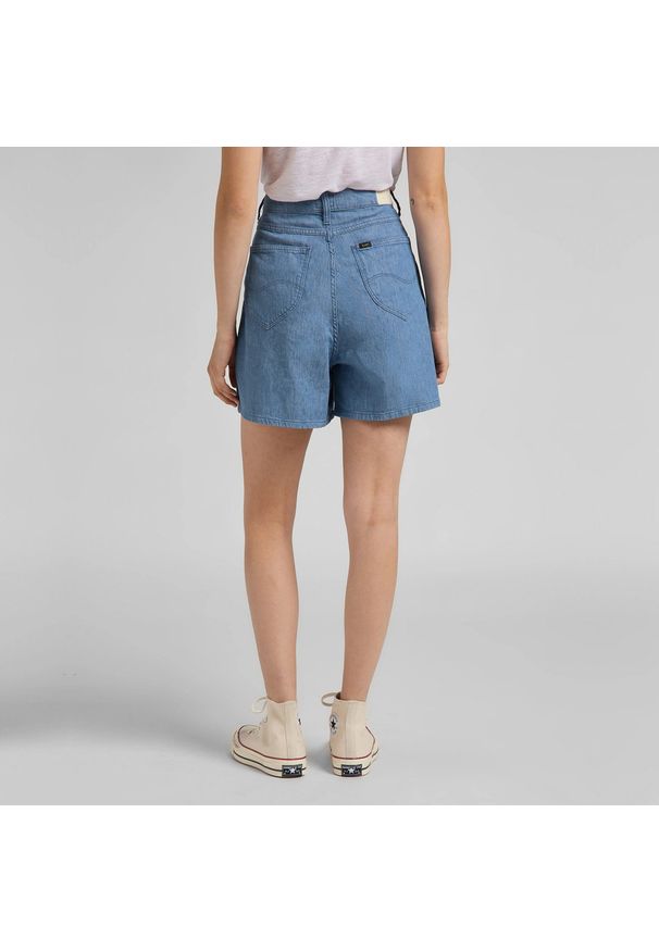Lee - SPÓDNICA LEE Stella Pleated Short LIGHT LINNEN L37ANBYK 112107957