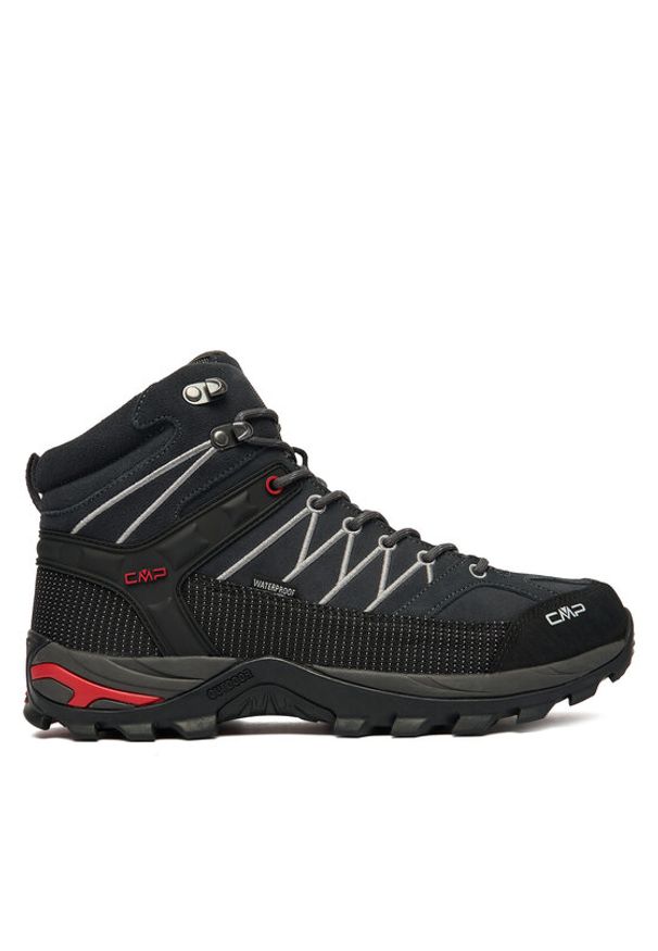 CMP Trekkingi Rigel Mid Wp Waterproof 3Q12947 Czarny. Kolor: czarny. Materiał: skóra, zamsz. Sport: turystyka piesza