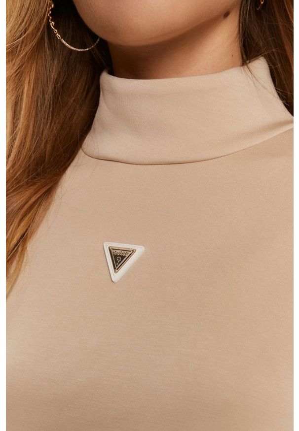 Guess - GUESS Beżowa damska bluza Olympe, Rozmiar XL. Kolor: beżowy