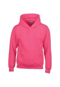 GILDAN - Dziecięca Bluza Unisex Heavy Blend Kaptur. Kolor: różowy