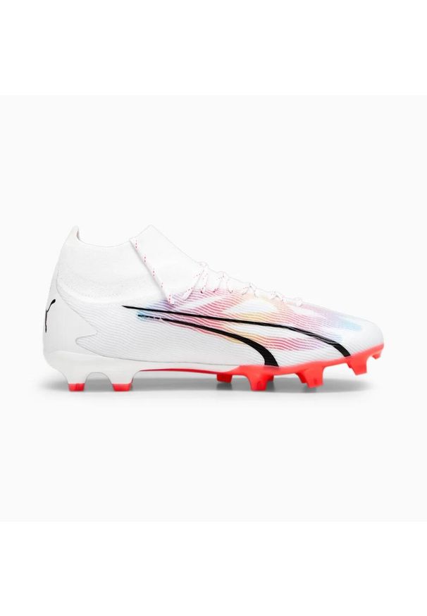 Buty do piłki nożnej męskie Puma 01ultra Pro Fgag. Kolor: czarny, biały, wielokolorowy. Materiał: syntetyk, tkanina, materiał. Sport: piłka nożna