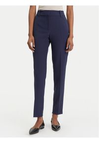 Hugo - HUGO Spodnie materiałowe Hedima-1 50544742 Granatowy Slim Fit. Kolor: niebieski. Materiał: syntetyk