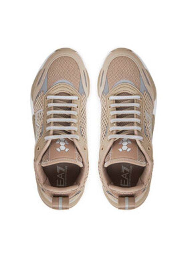 EA7 Emporio Armani Sneakersy X8X159 XK379 U499 Beżowy. Kolor: beżowy. Materiał: skóra