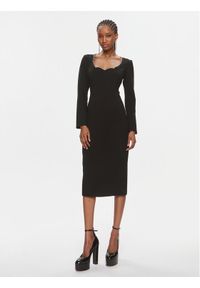 Nissa Sukienka koktajlowa RS14259 Czarny Slim Fit. Kolor: czarny. Materiał: syntetyk. Styl: wizytowy #1
