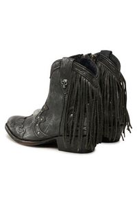 NEW ROCK Kowbojki M-WSTM003-S1 Czarny. Kolor: czarny. Materiał: skóra. Styl: rockowy #5