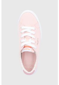 Pepe Jeans tenisówki kenton bass damskie kolor różowy. Nosek buta: okrągły. Zapięcie: sznurówki. Kolor: różowy. Materiał: guma