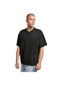 Koszulka oversize Urban Classics Henley. Typ kołnierza: typu henley. Kolor: czarny #1