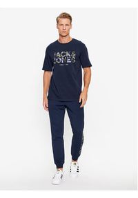 Jack & Jones - Jack&Jones T-Shirt 12235189 Granatowy Regular Fit. Kolor: niebieski. Materiał: bawełna #3