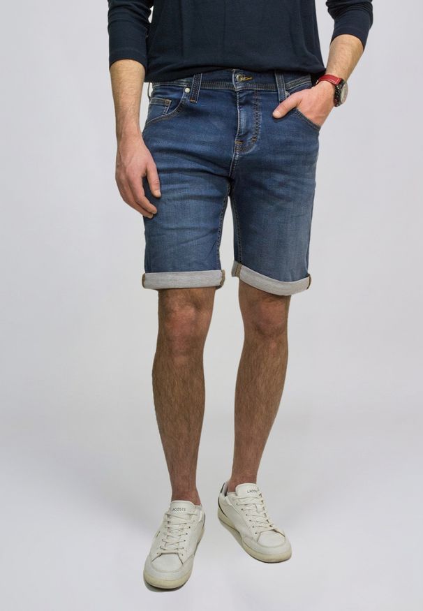 Męskie Szorty Mustang Style Chicago Shorts Z Denim Blue 1016978 5000 682. Materiał: denim