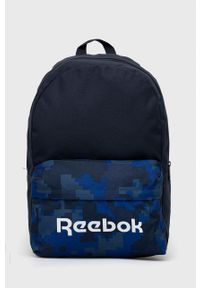 Reebok Plecak dziecięcy H23413 kolor granatowy duży z nadrukiem. Kolor: niebieski. Materiał: poliester. Wzór: nadruk #1