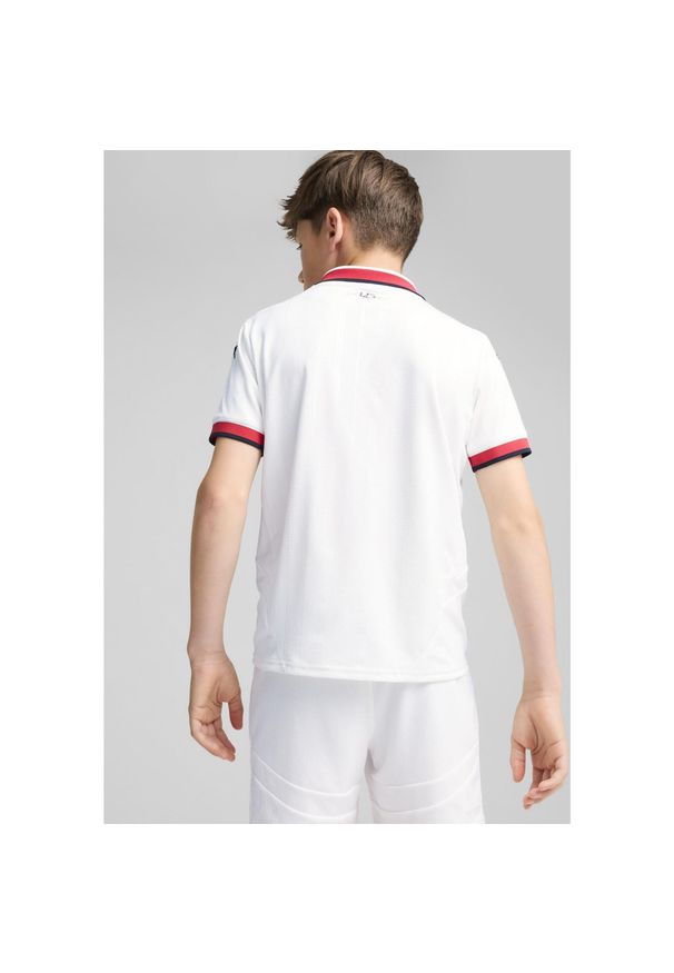 T-Shirt Puma Acm Away Jersey Jr Dzieci. Kolor: biały. Materiał: jersey