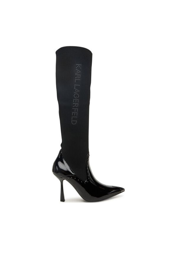 Karl Lagerfeld - KARL LAGERFELD Kozaki KL31373 Czarny. Kolor: czarny. Materiał: skóra