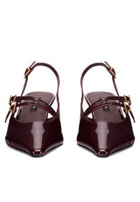 Gino Rossi Czółenka RAFA-116131 Bordowy. Kolor: czerwony. Materiał: lakier, skóra #2