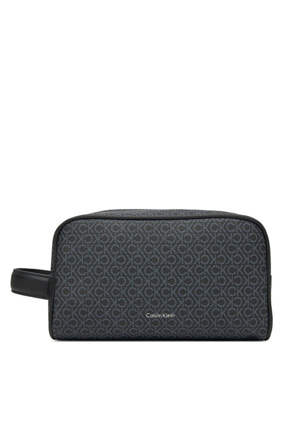 Calvin Klein Kosmetyczka Ck Must Mono Washbag/Dopp Kit LV04D1041G Czarny. Kolor: czarny. Materiał: skóra