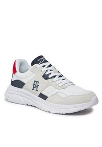 TOMMY HILFIGER - Tommy Hilfiger Sneakersy Modern Runner Lth Mix FM0FM04878 Biały. Kolor: biały. Materiał: materiał #2