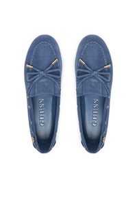 Guess Mokasyny FLPAIS SUE14 Niebieski. Kolor: niebieski. Materiał: skóra, zamsz #2