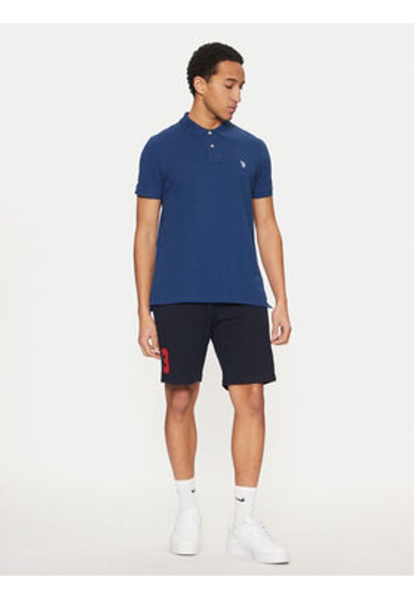 U.S. Polo Assn. Polo MUP3312 Granatowy Regular Fit. Typ kołnierza: polo. Kolor: niebieski. Materiał: bawełna