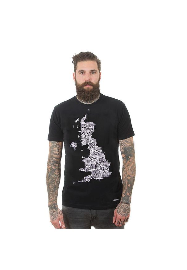 COPA FOOTBALL - Koszulka dla dorosłych - UK Grounds - Preto. Kolor: czarny. Sport: piłka nożna