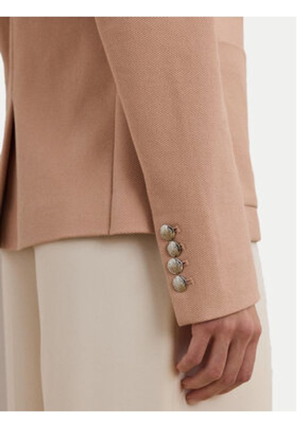 Lauren Ralph Lauren - LAUREN RALPH LAUREN Marynarka 200797305023 Różowy Slim Fit. Kolor: różowy. Materiał: bawełna, syntetyk