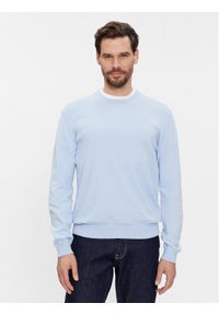 United Colors of Benetton - United Colors Of Benetton Sweter 1098U1I76 Błękitny Regular Fit. Kolor: niebieski. Materiał: bawełna #1