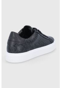 Calvin Klein - Buty skórzane. Nosek buta: okrągły. Zapięcie: sznurówki. Kolor: czarny. Materiał: skóra #3