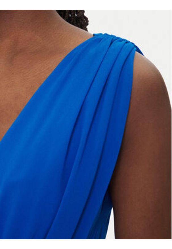 Morgan Sukienka koktajlowa 251-RIA Niebieski Regular Fit. Kolor: niebieski. Materiał: syntetyk. Styl: wizytowy