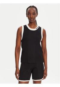 Liu Jo Sport Top TA5092 MS022 Czarny Regular Fit. Kolor: czarny. Materiał: syntetyk. Styl: sportowy