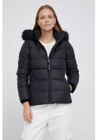 Calvin Klein Kurtka puchowa damska kolor czarny zimowa. Okazja: na co dzień. Kolor: czarny. Materiał: puch. Sezon: zima. Styl: casual #3