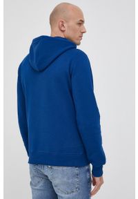 Calvin Klein Jeans Bluza bawełniana męska z kapturem z aplikacją. Okazja: na co dzień. Typ kołnierza: kaptur. Kolor: niebieski. Materiał: bawełna. Wzór: aplikacja. Styl: casual #3