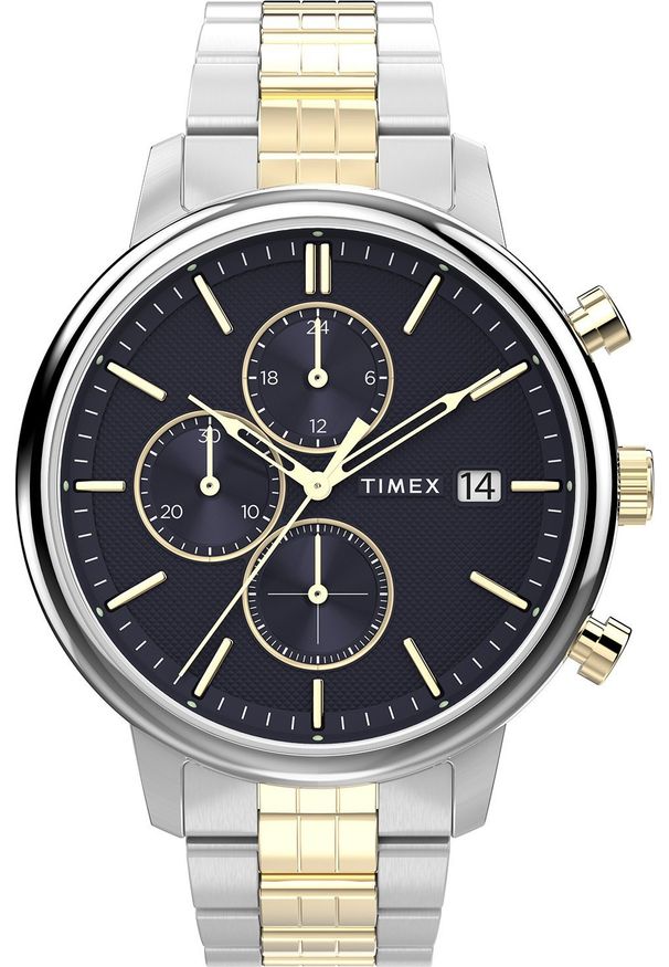 Zegarek Timex Zegarek męski Timex TW2W13300 srebrny. Kolor: srebrny
