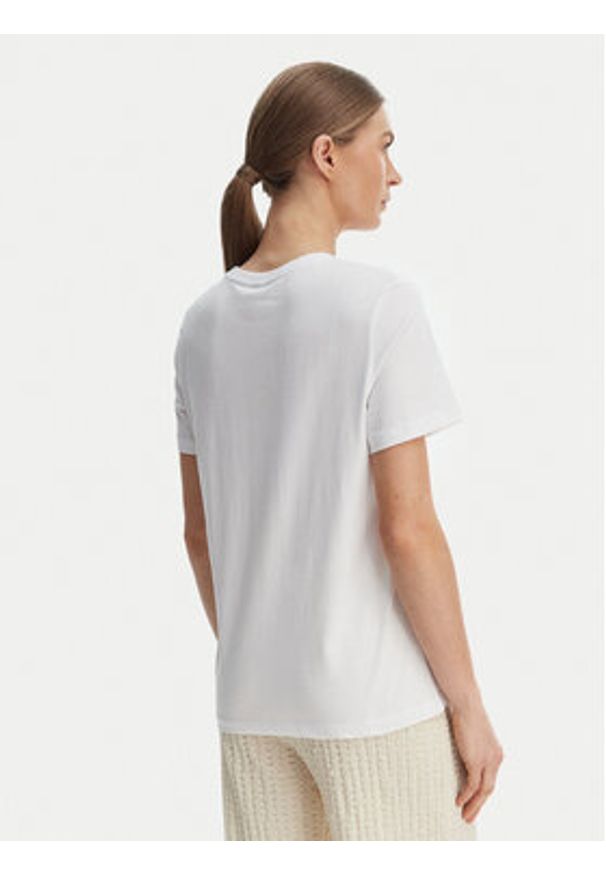 only - ONLY T-Shirt Ketty 15288473 Biały Regular Fit. Kolor: biały. Materiał: bawełna