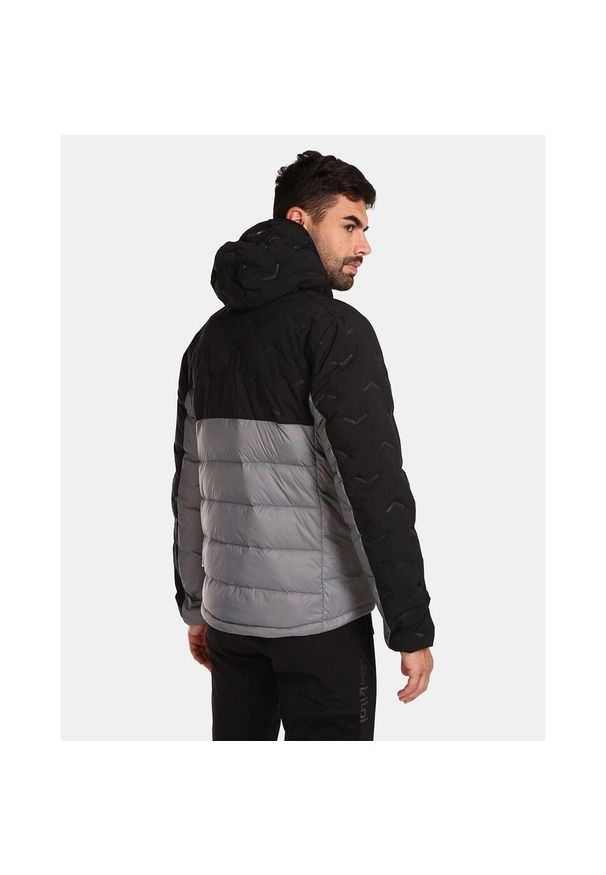 Kurtka puchowa Kilpi Tevery. Kolor: czarny. Materiał: puch. Technologia: Primaloft. Sport: narciarstwo, turystyka piesza