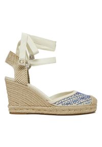 Guess Espadryle FLJCRN FAB04 Beżowy. Kolor: beżowy. Materiał: materiał