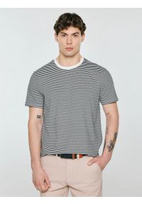 Big-Star - Koszulka męska w paski czarna Oler 906. Okazja: na co dzień. Kolor: czarny. Materiał: jeans, dzianina. Wzór: paski. Sezon: wiosna, lato. Styl: klasyczny, casual #3