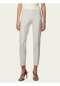 BOSS - Boss Spodnie materiałowe Tiluna_Sidezip2 50405845 Biały Slim Fit. Kolor: biały. Materiał: materiał, syntetyk #1