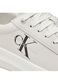 Calvin Klein Jeans Sneakersy Chunky Cupsole Mono Lth Wn YW0YW00823 Biały. Kolor: biały. Materiał: skóra