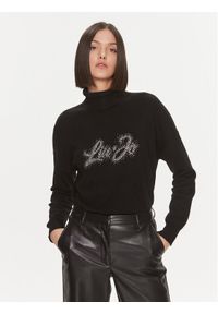 Liu Jo Golf MF3432 MS14G Czarny Regular Fit. Typ kołnierza: golf. Kolor: czarny. Materiał: wiskoza #1