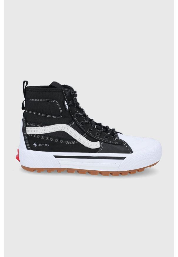 Vans - Trampki. Nosek buta: okrągły. Zapięcie: sznurówki. Kolor: czarny