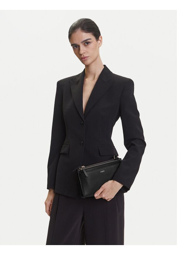 BOSS Torebka Alyce 50541756 Czarny. Kolor: czarny. Materiał: skórzane