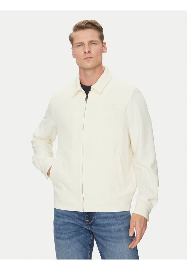 Guess Kurtka przejściowa M5GL38 WHAO2 Écru Regular Fit. Materiał: syntetyk