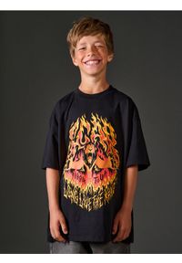 Sinsay - Bawełniana koszulka z nadrukiem Lion King - czarny. Kolor: czarny. Materiał: bawełna. Wzór: nadruk #1