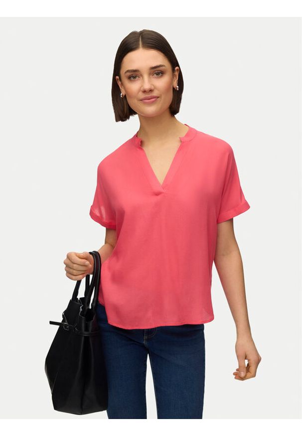 Vero Moda Bluzka Beauty 10279697 Różowy Regular Fit. Kolor: różowy. Materiał: wiskoza