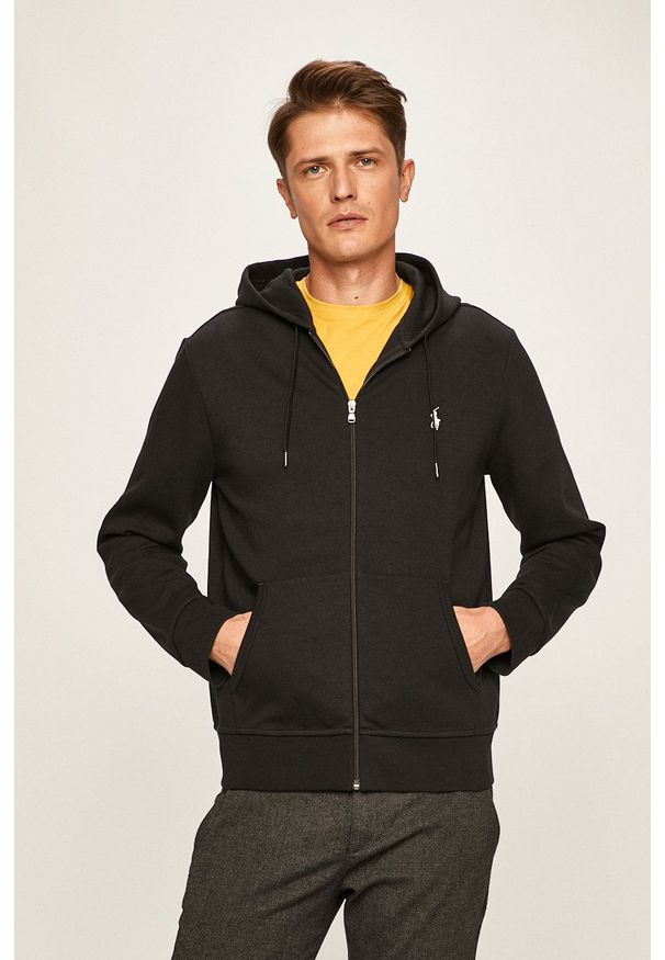 Polo Ralph Lauren - Bluza. Okazja: na co dzień. Typ kołnierza: polo. Kolor: czarny. Styl: casual