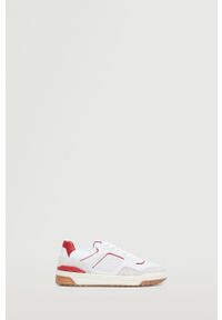 mango - Mango buty Triple kolor czerwony. Nosek buta: okrągły. Zapięcie: sznurówki. Kolor: czerwony