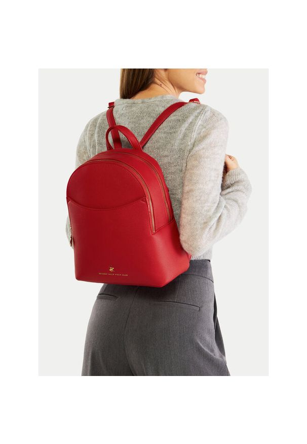 Plecak Beverly Hills Polo Club. Kolor: czerwony