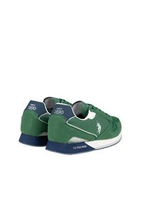 U.S. Polo Assn. Sneakersy "Nobil003" | Nobil003 | Mężczyzna | Zielony. Kolor: zielony. Materiał: materiał, skóra ekologiczna. Wzór: nadruk #4