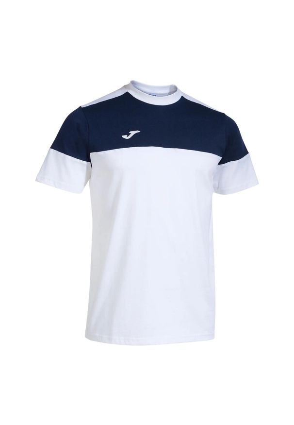Jersey Joma Crew V. Kolor: niebieski, biały, wielokolorowy. Materiał: jersey. Długość rękawa: krótki rękaw. Długość: krótkie. Sport: piłka nożna, fitness
